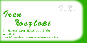 iren noszlopi business card